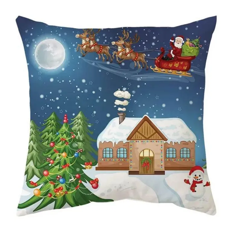 Weihnachtskissenbezug-Set – Festliche Sofadekoration