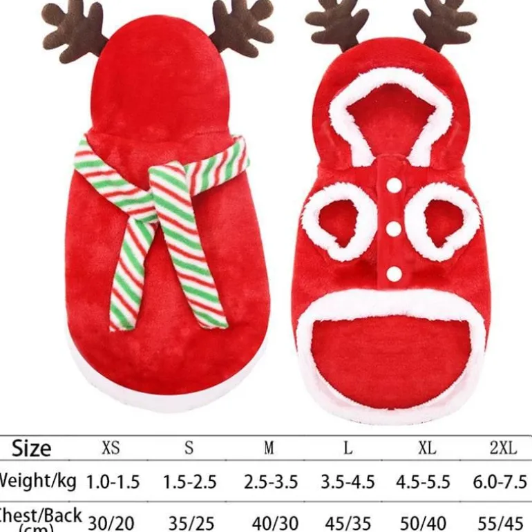 Weihnachtsmann-Hundekostüm – Feiertags-Haustier-Outfit