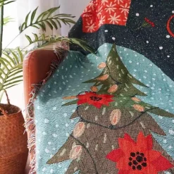 Weihnachtssofadecke - Weihnachtsdeko-Überwurf