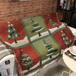 Weihnachtssofadecke - Weihnachtsdeko-Überwurf