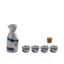 Wein- und Sake-Set aus Keramik mit Heizung – Elegantes Servierset