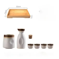 Wein- und Sake-Set aus Keramik mit Heizung – Elegantes Servierset