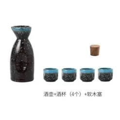 Wein- und Sake-Set aus Keramik mit Heizung – Elegantes Servierset