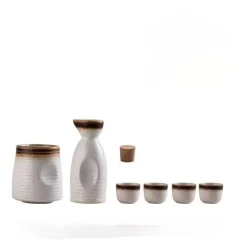 Wein- und Sake-Set aus Keramik mit Heizung – Elegantes Servierset