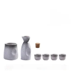 Wein- und Sake-Set aus Keramik mit Heizung – Elegantes Servierset