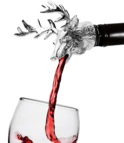 Weinausgießer mit Hirschkopf – Elegantes Tier-Accessoire