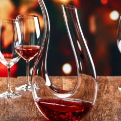 Weinkaraffe aus Kristallglas – handgefertigtes, einzigartiges Barzubehör