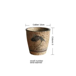 Weinspender-Set aus Keramik – kleiner Glaskrug