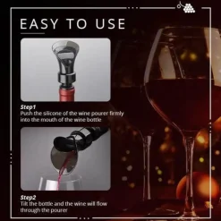 Weinverschluss-Dekanter – 2-in-1-Werkzeug zur Weinkonservierung