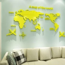 Weltkarten-Aufkleber – Globe Vision Reiseaufkleber