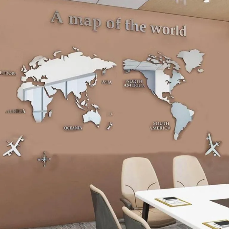 Weltkarten-Aufkleber – Globe Vision Reiseaufkleber