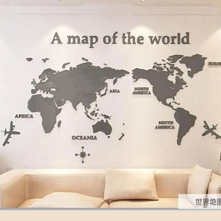 Weltkarten-Aufkleber – Globe Vision Reiseaufkleber