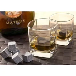 Whisky-Steine-Set – Natürliche Kühlsteine ​​für die Hausbar
