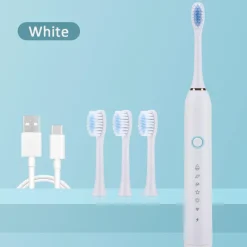 Wiederaufladbare elektrische Zahnbürste – 6 Vibrationen, Aufhellung und Mundpflege