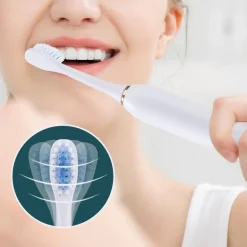 Wiederaufladbare elektrische Zahnbürste – 6 Vibrationen, Aufhellung und Mundpflege