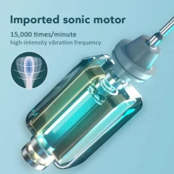 Wiederaufladbare elektrische Zahnbürste – 6 Vibrationen, Aufhellung und Mundpflege