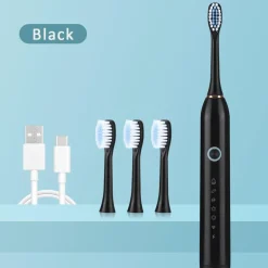 Wiederaufladbare elektrische Zahnbürste – 6 Vibrationen, Aufhellung und Mundpflege