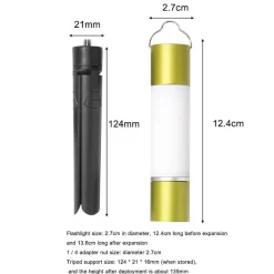 Wiederaufladbare LED-Camping-Taschenlampe – Zoombares tragbares Hängelicht