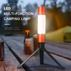Wiederaufladbare LED-Camping-Taschenlampe – Zoombares tragbares Hängelicht