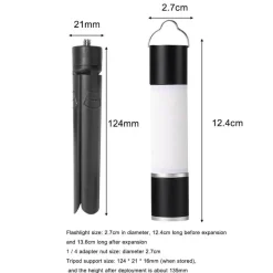 Wiederaufladbare LED-Camping-Taschenlampe – Zoombares tragbares Hängelicht