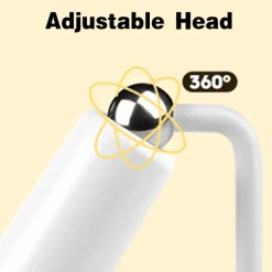 Wiederaufladbare LED-Schreibtischlampe – einstellbares rotierendes Licht