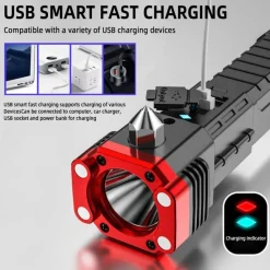 Wiederaufladbare magnetische Taschenlampe – Hochleistungs-Multifunktions-Sicherheitslicht