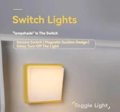 Wiederaufladbare minimalistische LED-Nachtlampe - Modernes Schreibtischlicht