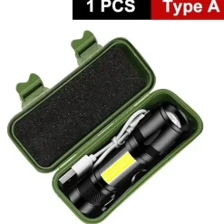 Wiederaufladbare Mini-Taktiktaschenlampe - Tragbares Campinglicht