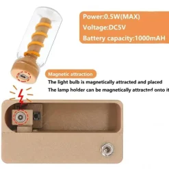 Wiederaufladbare Nachtlampe – Modernes Flip-Design-Licht