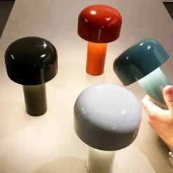 Wiederaufladbare Pilz-Tischlampe – Akzentlicht im italienischen Stil