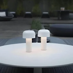 Wiederaufladbare Pilz-Tischlampe – Akzentlicht im italienischen Stil