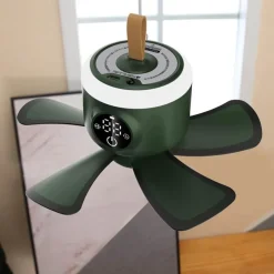 Wiederaufladbare tragbare Hängeventilatorlampe - Coole Wohndekoration