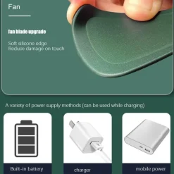 Wiederaufladbare tragbare Hängeventilatorlampe - Coole Wohndekoration