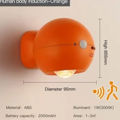 Wiederaufladbare Wandlampe mit Bewegungssensor – Smart Home-Beleuchtungslösung