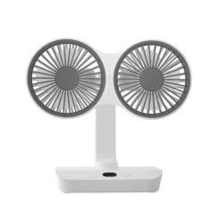 Wiederaufladbarer Campingventilator – Leichter Outdoor-Kühler mit zwei Flügeln