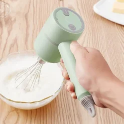 Wiederaufladbarer 3-in-1-Küchenmixer in Pastell – automatischer Mixer und Küchenmaschine