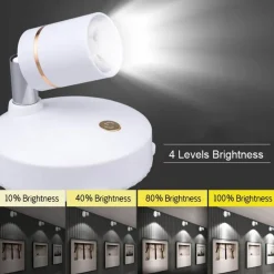 Wiederaufladbarer intelligenter LED-Strahler – Licht mit Fernbedienung