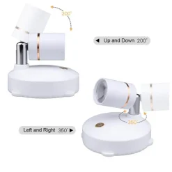 Wiederaufladbarer intelligenter LED-Strahler – Licht mit Fernbedienung