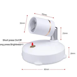 Wiederaufladbarer intelligenter LED-Strahler – Licht mit Fernbedienung