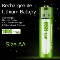 Wiederaufladbarer Li-Ionen-USB-Akku – intelligente, tragbare Stromversorgungslösung