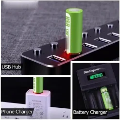Wiederaufladbarer Li-Ionen-USB-Akku – intelligente, tragbare Stromversorgungslösung