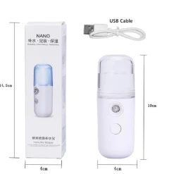 Wiederaufladbarer Nano-Nebel-Gesichtsbefeuchter – Tragbares Feuchtigkeitsspray für die Haut