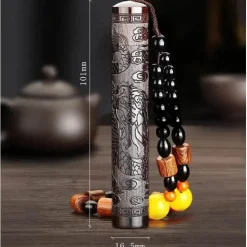 Wiederaufladbares Feuerzeug aus Holz im Vintage-Stil – ultradünnes, winddichtes Design