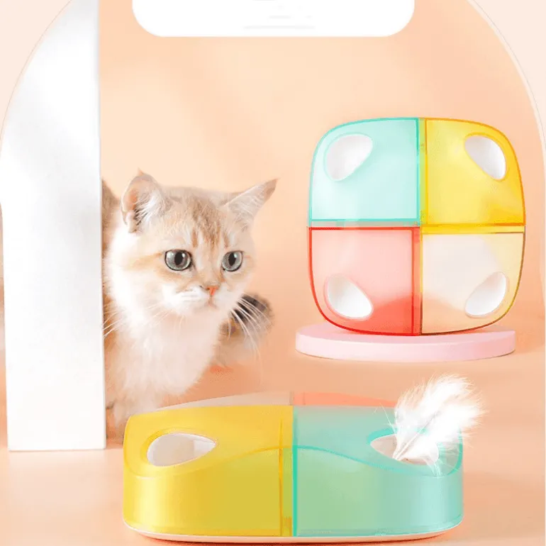 Wiederaufladbares Katzenfederspielzeug – Interaktives elektrisches Spielgerät für spannenden Katzenspaß