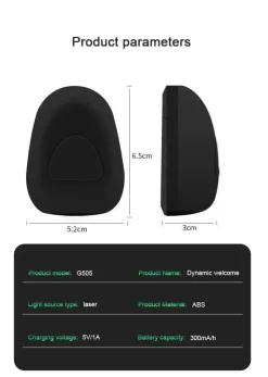 Wiederaufladbares LED-Autotür-Willkommenslicht - Dynamisches Autozubehör