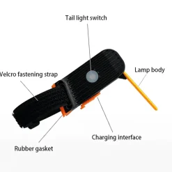 Wiederaufladbares, wasserdichtes LED-Fahrradrücklicht – sichere Sichtbarkeit beim Fahren