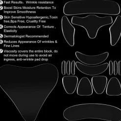 Wiederverwendbare Anti-Falten-Pads aus Silikon – Hautpflegebehandlung
