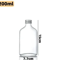 Wiederverwendbare Getränkeflaschen aus klarem Glas – perfekt zum Entsaften von Smoothies, Kombucha, Tee, Milch und Wein