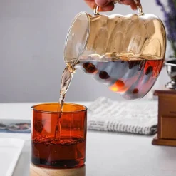 Wiederverwendbare Kaffeekanne aus Glas – Brauner Filter für Tropfperkolatoren