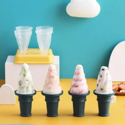 Wiederverwendbare Packung mit Eisformen für Eis am Stiel